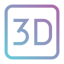 película en 3d icon