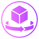 cubo 3d icon