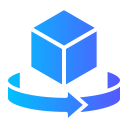 cubo 3d icon