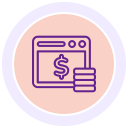 monetización de sitios web icon