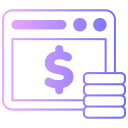 monetización de sitios web icon