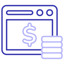 monetización de sitios web icon