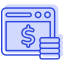 monetización de sitios web icon