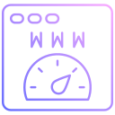 prueba de velocidad de la página web icon