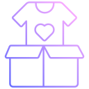 caja de donación de ropa icon