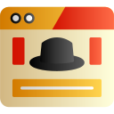 sombrero negro icon