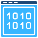 código binario icon