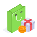 regalo de compras icon