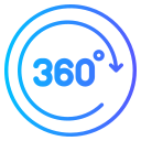 vídeo de 360 grados icon