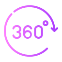 vídeo de 360 grados icon