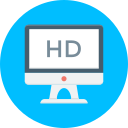 pantalla hd icon