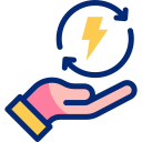 energía renovable animated icon