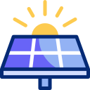 panel solar animated icon