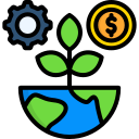 economía verde icon