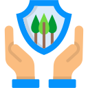 conservación forestal icon