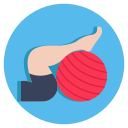 pelota de yoga icon