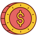 signo de dólar icon