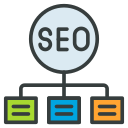 red de seo icon