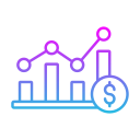 gráfico de ganancias icon