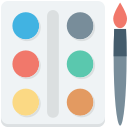 pincel de color icon