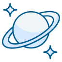 planeta anillado icon