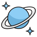 planeta anillado icon