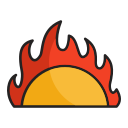 llamarada solar icon