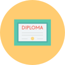 certificado de diploma icon