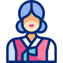 mujer coreana icon