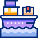 barco de entrega animated icon