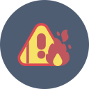 advertencia de incendio icon