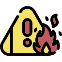 advertencia de incendio icon