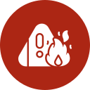 advertencia de incendio icon