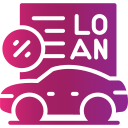 préstamo de automóvil icon