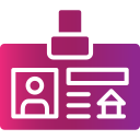 tarjeta de identificación icon