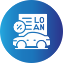 préstamo de automóvil icon