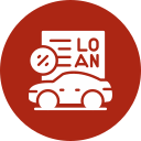 préstamo de automóvil icon