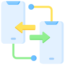 sincronización de datos móviles icon