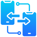 sincronización de datos móviles icon