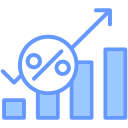 gráfico de acciones icon