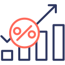 gráfico de acciones icon