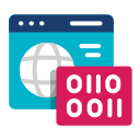 código binario icon