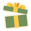 caja de regalo abierta icon