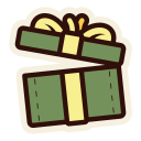 caja de regalo abierta icon