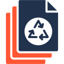 reciclaje de papel icon