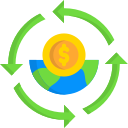 economía circular icon