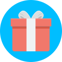 caja de regalo de navidad icon