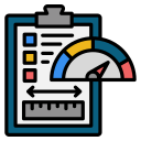 métricas de rendimiento icon