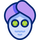 mascarilla facial animated icon