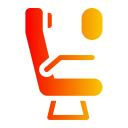 asiento de avión icon